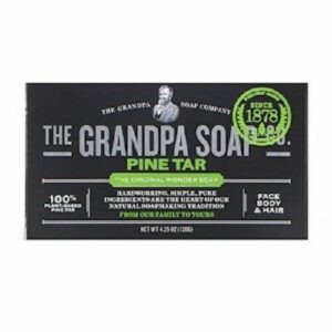 Grandpa's, Face Body & Hair Bar Soap, Pine Tar, (120 g x2)